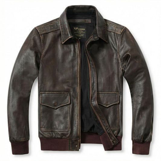 Vintage Jacka – Klassisk Bomberstil - ONE SIZE